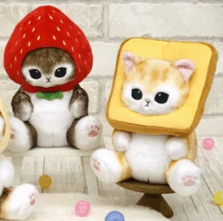 【Order】Mofusand Strawberry Toast Bread Plush