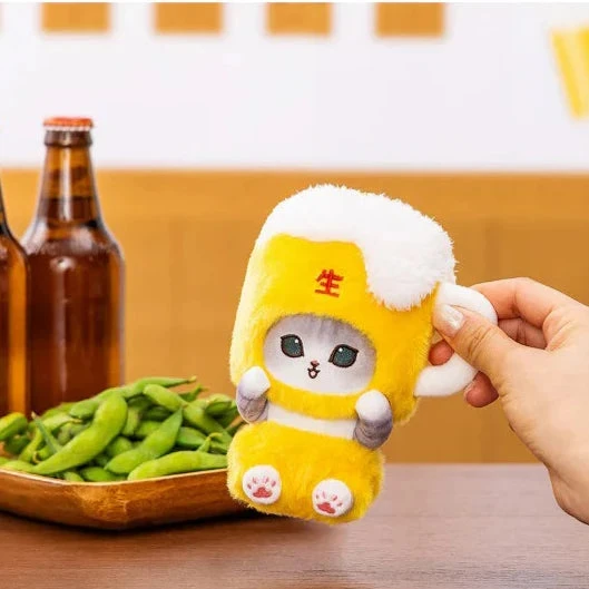 【Order】Mofusand Plush Chain Mascot (Beer/Edamame) 4 【Order】Mofusand Plush Chain Mascot (Beer/Edamame) - Image 2