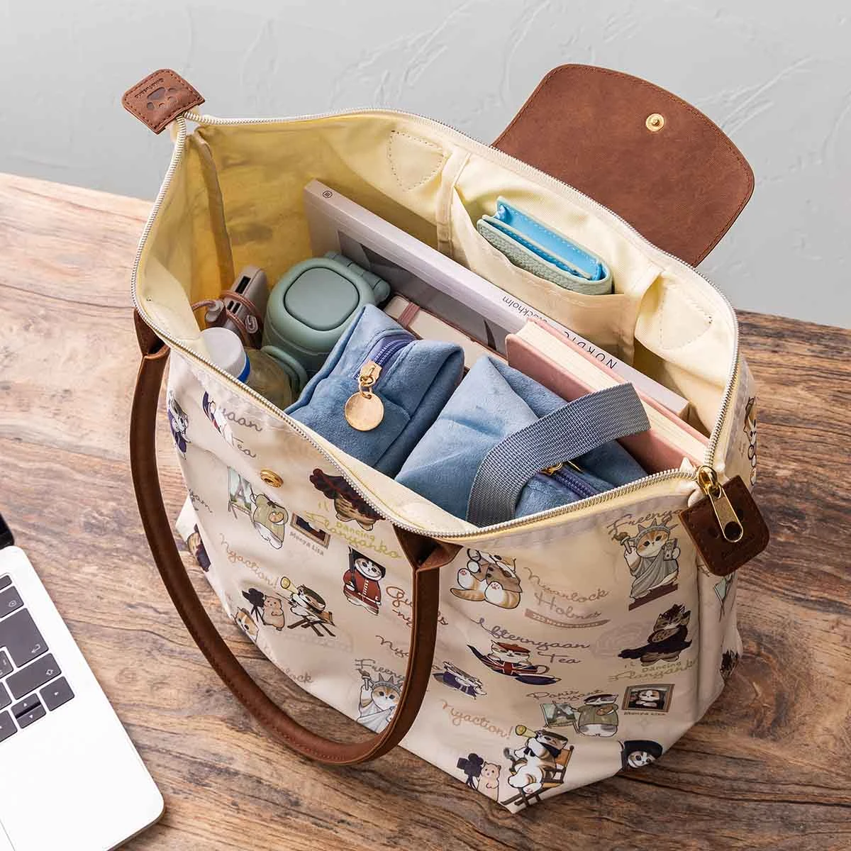 【Order】Mofusand Mofu Mofu Journey Series - Boat Shaped Tote Bag 3 【Order】Mofusand Mofu Mofu Journey Series - Boat Shaped Tote Bag - Image 2