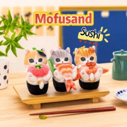 【Pre-order】Mofusand Sushi Cat Plush Chain