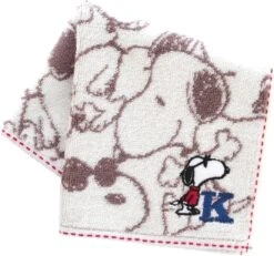 【Order】Peanuts Snoopy Initial Towel -Kaliss IMG 70104