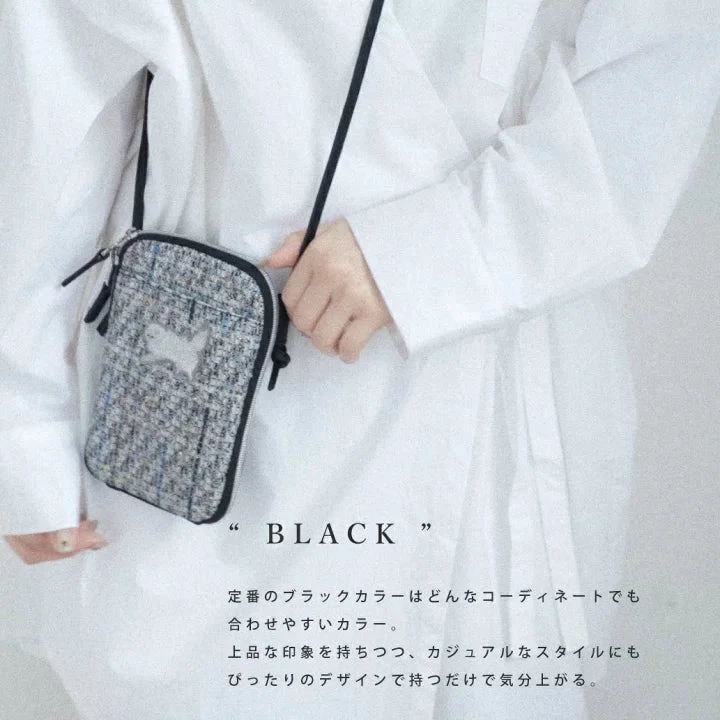 【Order】Paul & Joe Embroidered Cat Tweed Smartphone Bag 4 【Order】Paul & Joe Embroidered Cat Tweed Smartphone Bag - Image 2