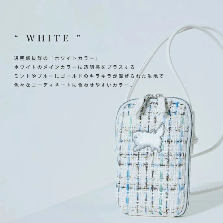 【Order】Paul & Joe Embroidered Cat Tweed Smartphone Bag 6 【Order】Paul & Joe Embroidered Cat Tweed Smartphone Bag - Image 4