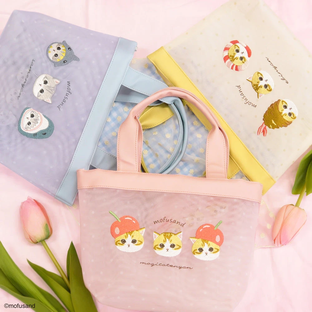 【Order】Mofusand Embroidery Series - Mini Totebag 3 【Order】Mofusand Embroidery Series - Mini Totebag