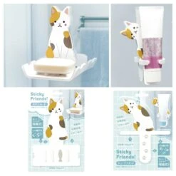 [Order] Japanese Sticky Friends Multi-purpose Non-marking Shelf - Three-color Cat -Kaliss image 3420dda6 55dc 409f b61d 13b0a2049eea